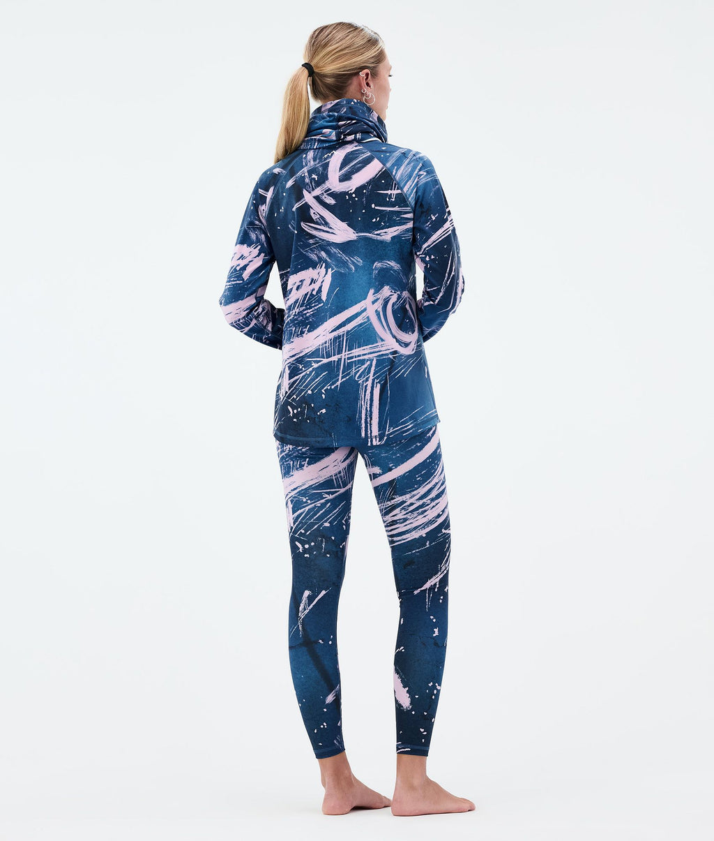 Base Layer Pant For Women 2X-Up Carvings Pink