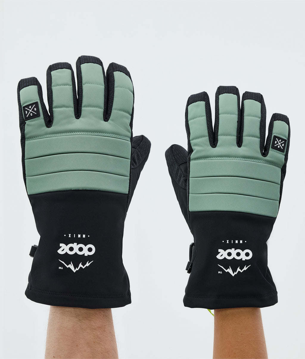 Ski Gloves Faded Green