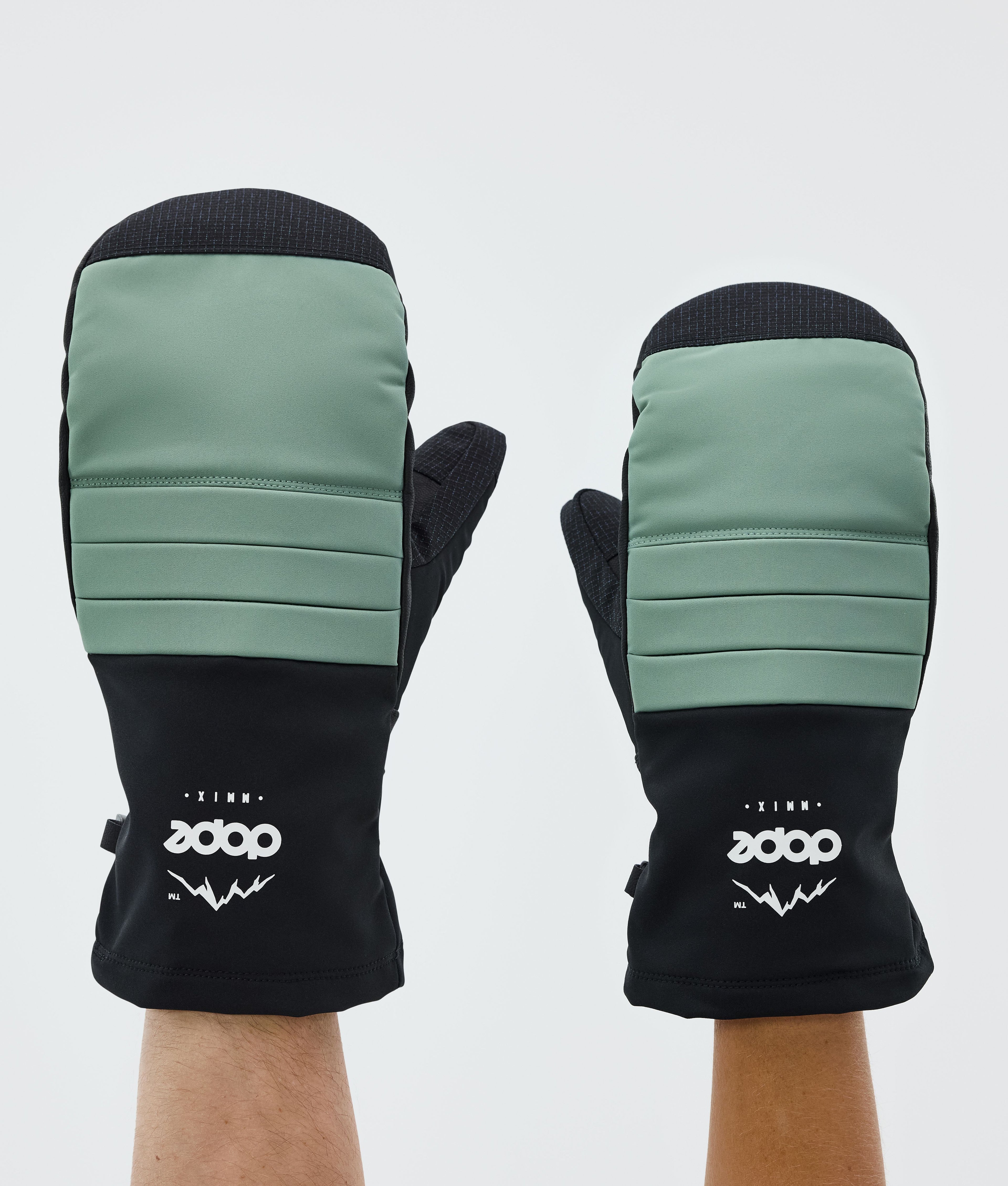 Snow Mittens Faded Green