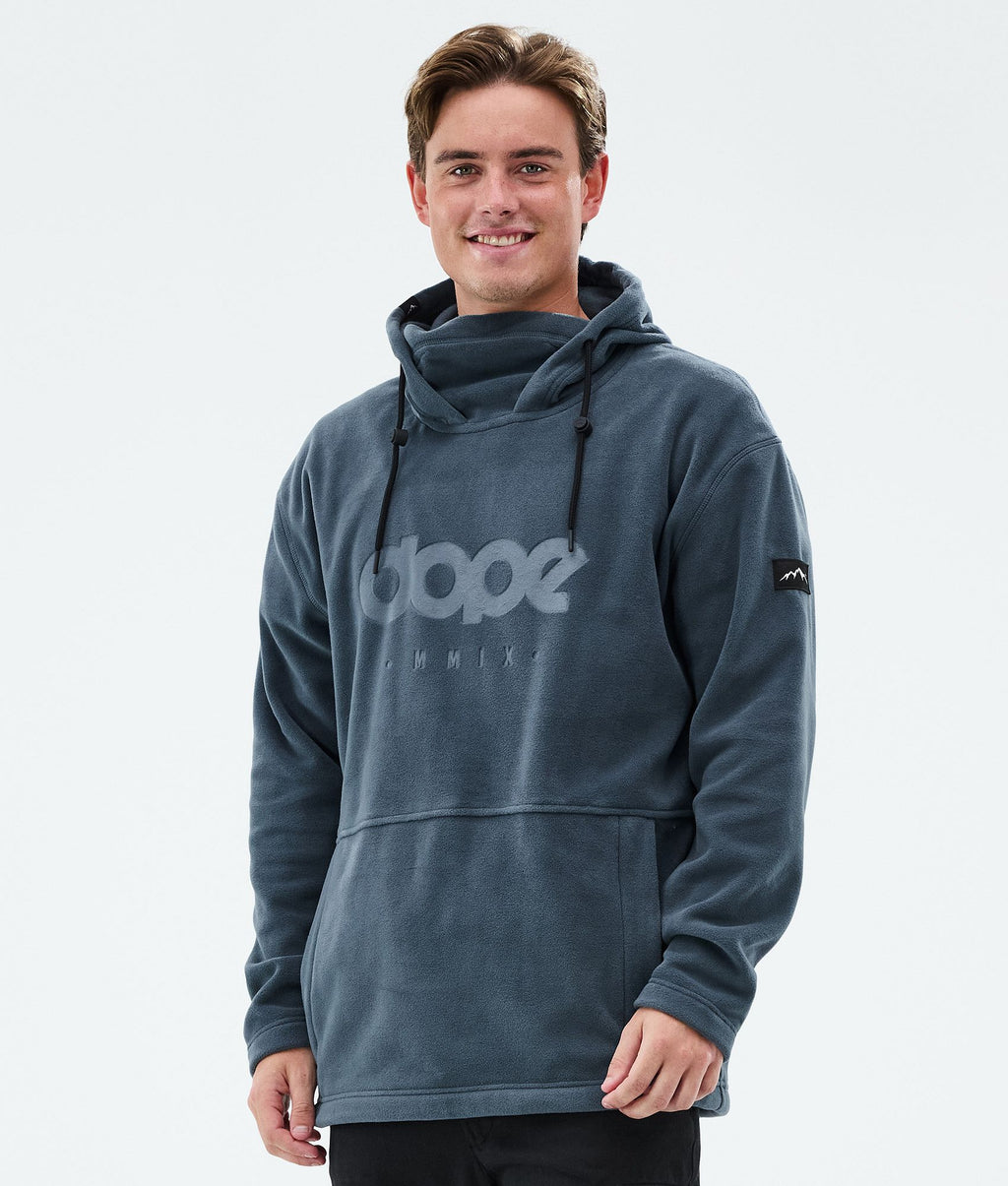 Fleece Hoodie For Men Metal Blue