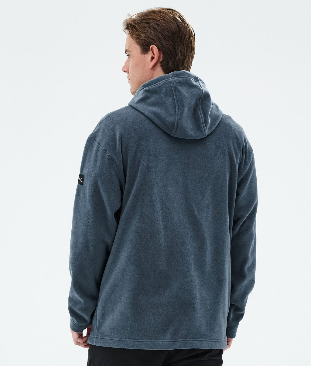 Fleece Hoodie For Men Metal Blue