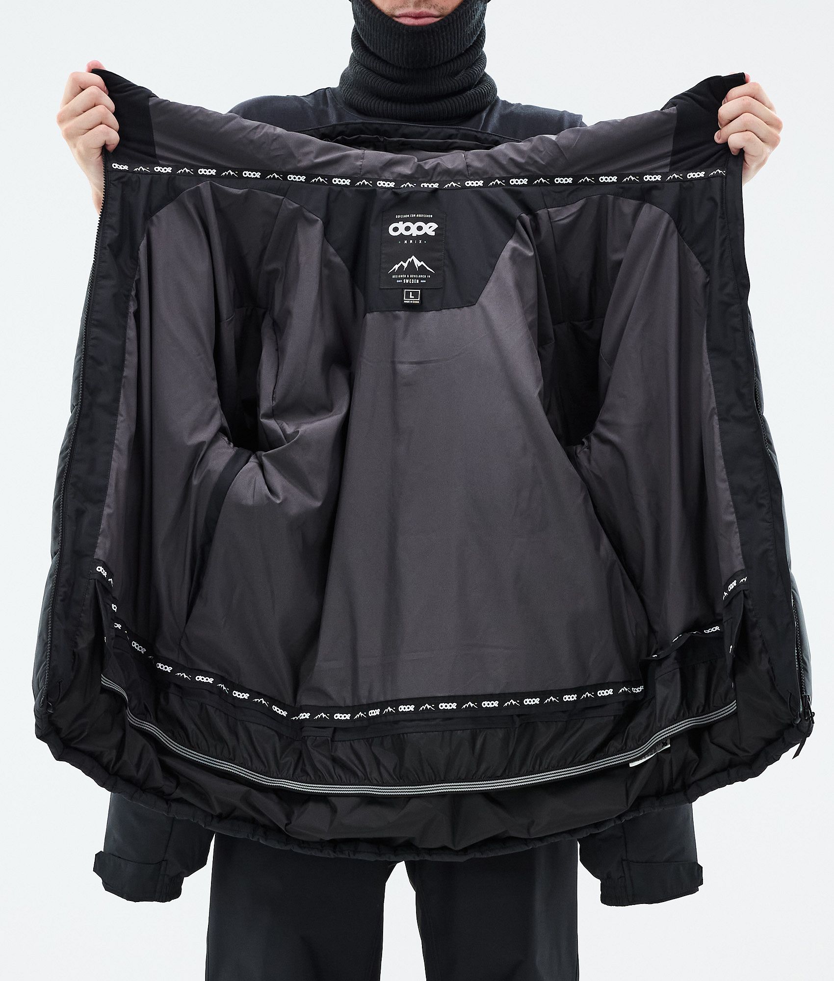 Snowboard Jacket For Men Black