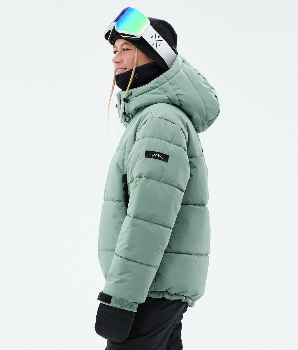 Snowboard Jacket For Women Faded Green