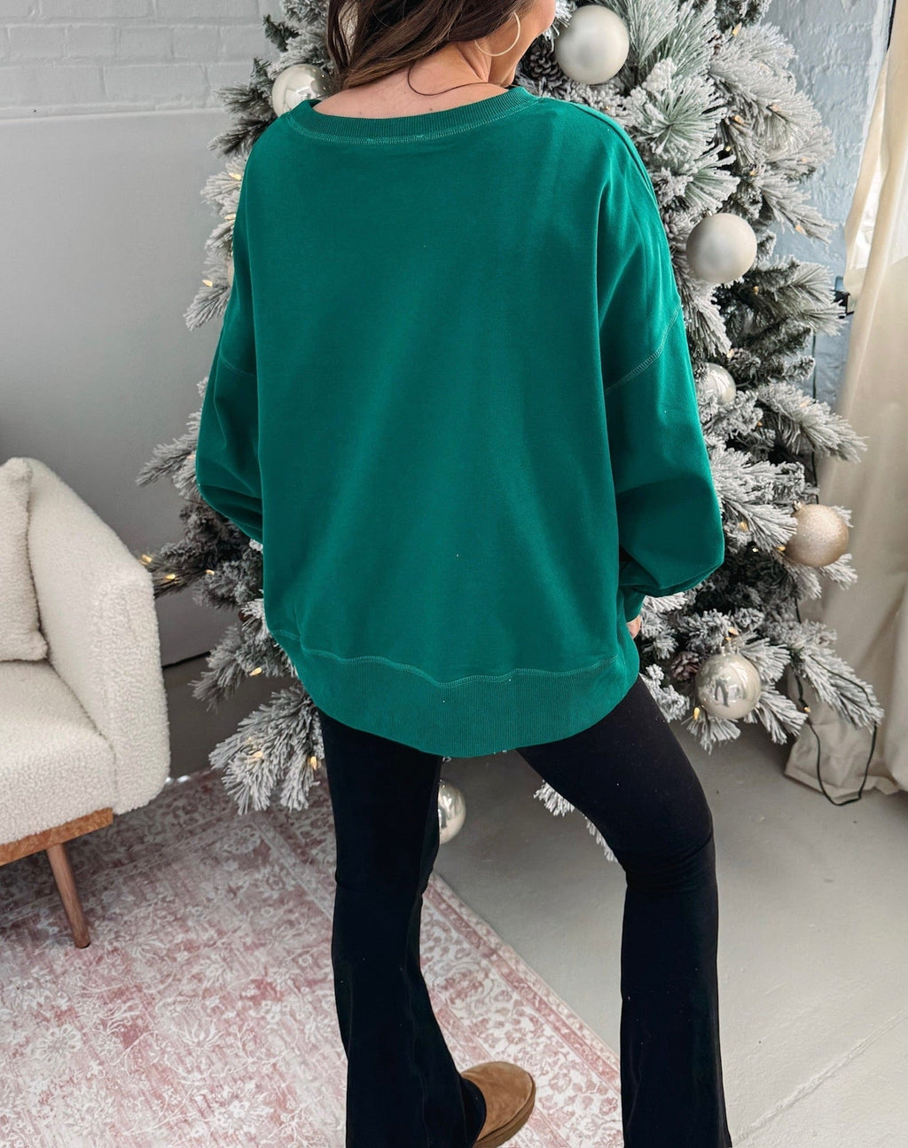 Women's Oversized Sequin Santa Pullover (Buy 2 Free Shipping)