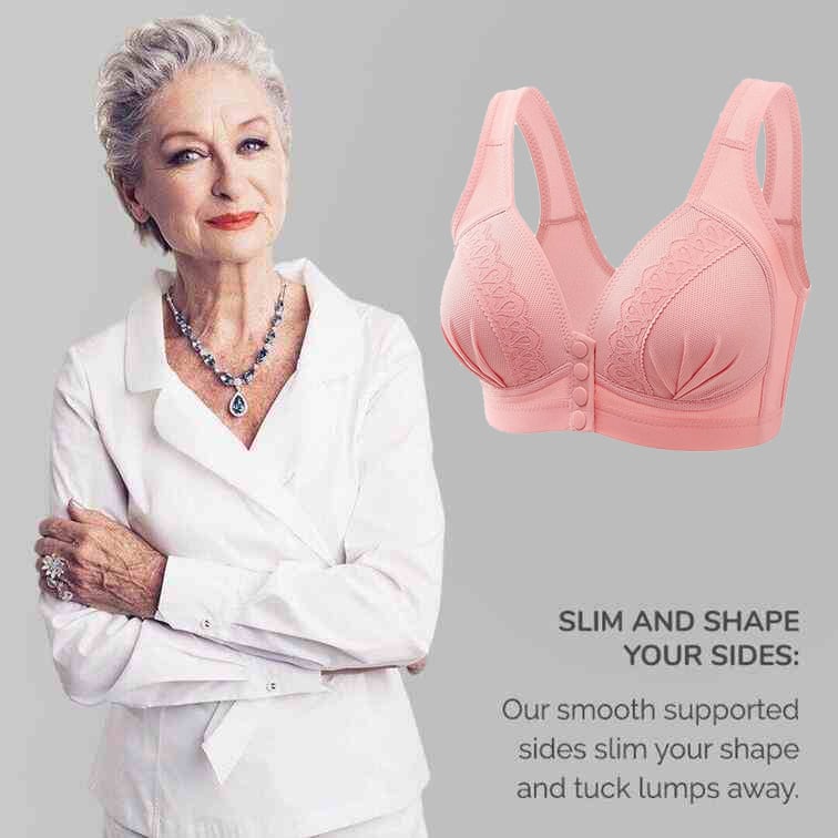 💕BUY 1 GET 2 FREE💕-2025 Front Button Breathable Skin-Friendly Cotton Bra