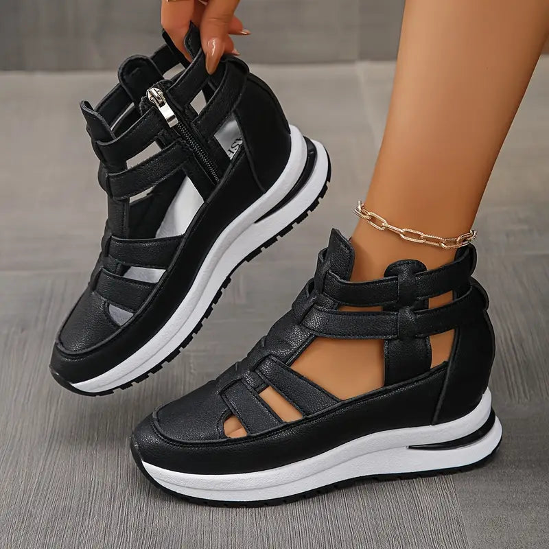 🔥Last Day 60% OFF - Side Zipper Comfortable Lightweight Wedge Sandals
